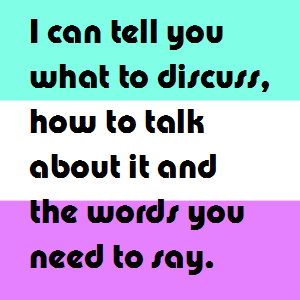 say_talk_discuss_tell